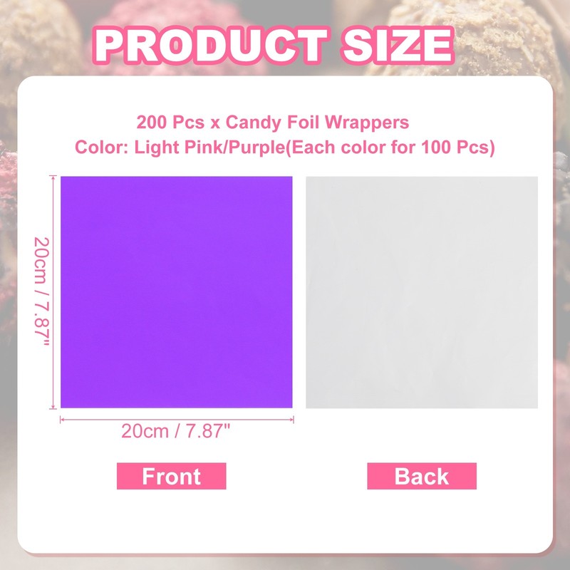 200pcs Chocolate Gift Cards 7.87x7.87" for Pink/Lilac Box gallery