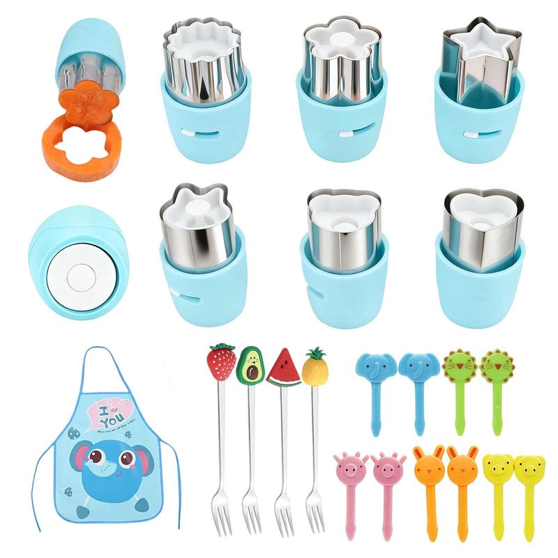 20Pcs Biscuit Cutter & Cookie Cutters Set – Multi-Shape Fruit/Vegetable Cutte…
