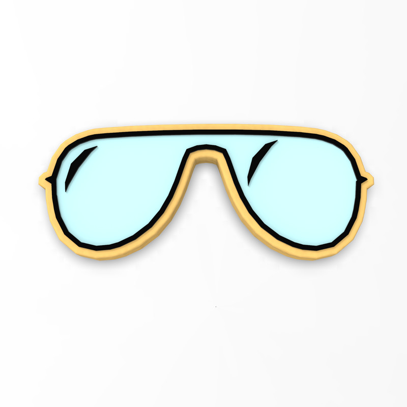 Aviator Glasses Cookie Cutter & Stamp | Sunglasses Beach Shades Sun Glasses gallery
