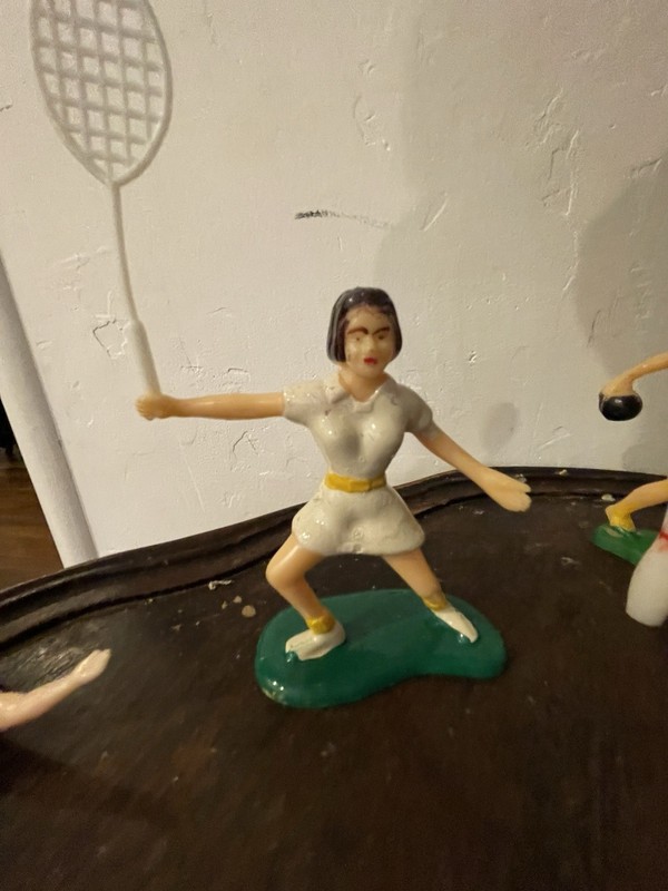 60s/70s WILTON CAKE TOPPERS-Party-Baseball-Football-Tennis-Fishing-Skiing gallery