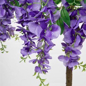4FT Artificial Wisteria Tree in Pot, Faux Potted Floor Plant with gallery