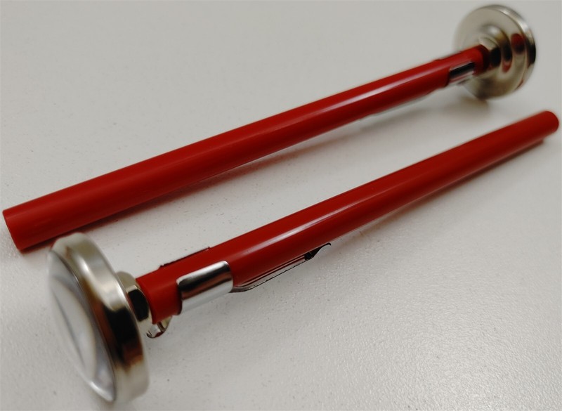 2 Lot Barjan 29180 Pencil Type – 1 inch Meat and Produce Thermometer