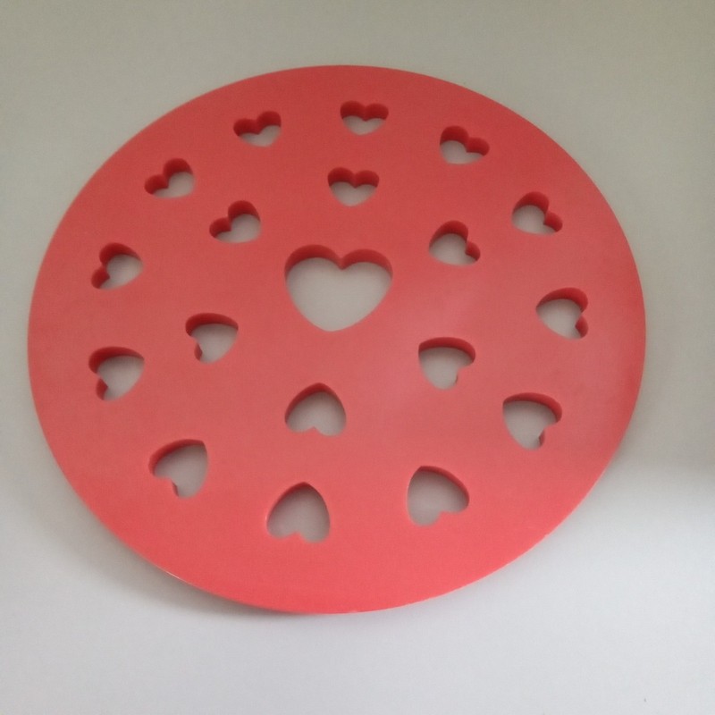 Red Heart Pie Crust Cutter Decorative Pastry Dough Stencil Valentine Baking Tool