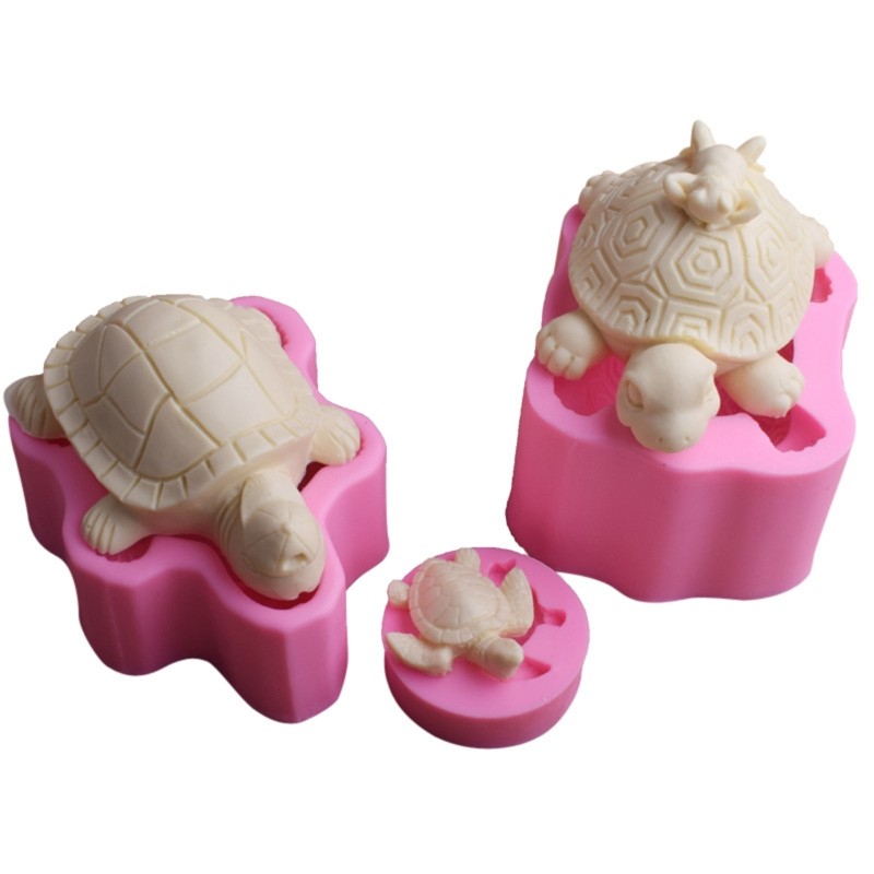 Handmade 3D Soap Craft Kitchen Baking Fond Soap Mold Exquisite for Turtle Durabl