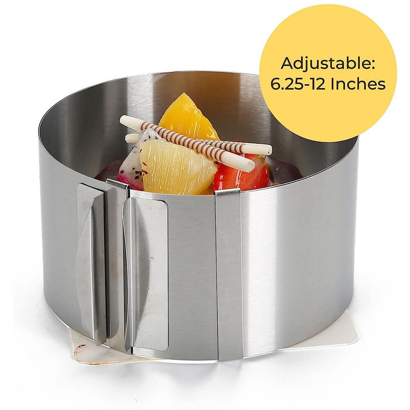 6-12 Inch Stainless Steel Pastry Cake Ring Decorating Mould Baking Accessories gallery
