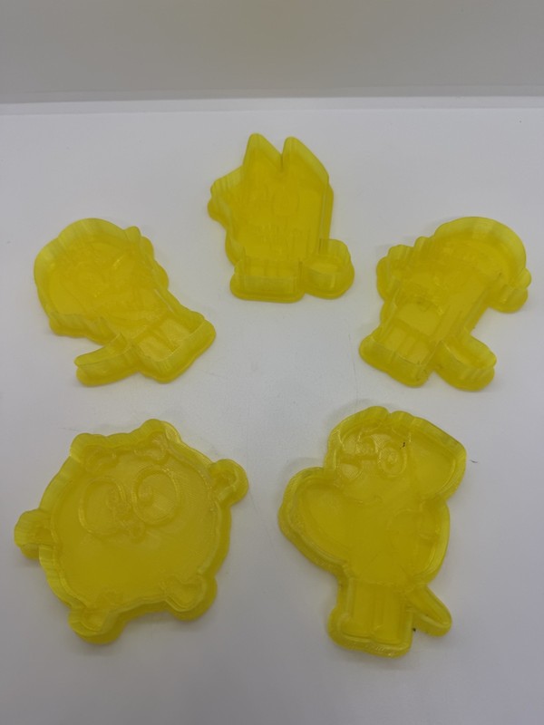 5pcs Cookie Decoration Cake Molds Mould Gadget BLUEY 8cm