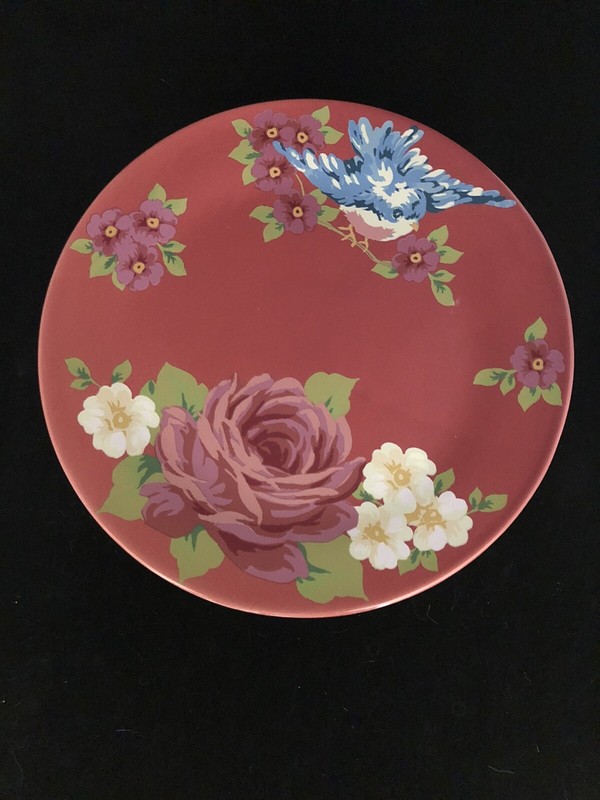 Ceramic Pink Floral Cake Stand-Bridal Shower, Shabby Chic!
