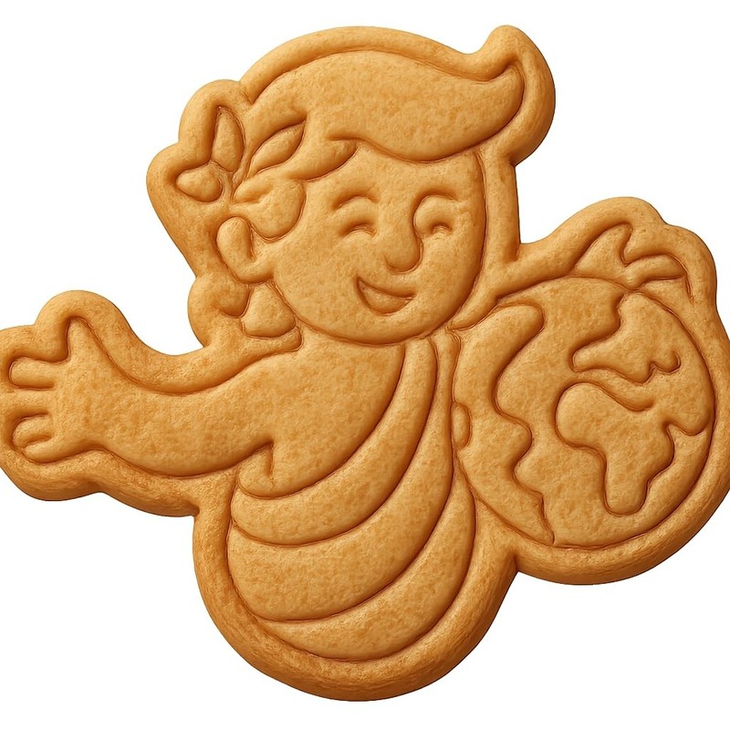 Playful Demigod of the World Cookie Cutter & Stamp, Fondant & Clay – 4×3.2