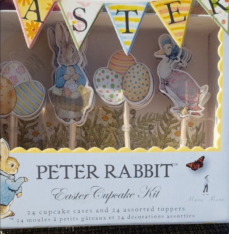 Beatrix Potter Peter Rabbit Easter Cupcake Kit By Meri Meri 24 Cases Topper NIP gallery