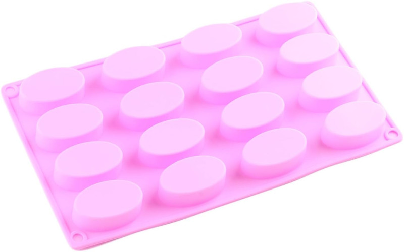 16 Cavity Oval Silicone Chocolate Molds for Chocolate Biscuit gallery