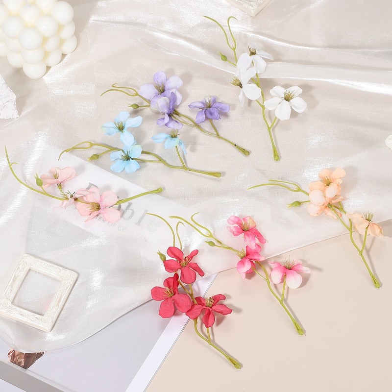 12Pcs Floating Flowers for Centerpieces Wedding Pink White Pea Flower gallery