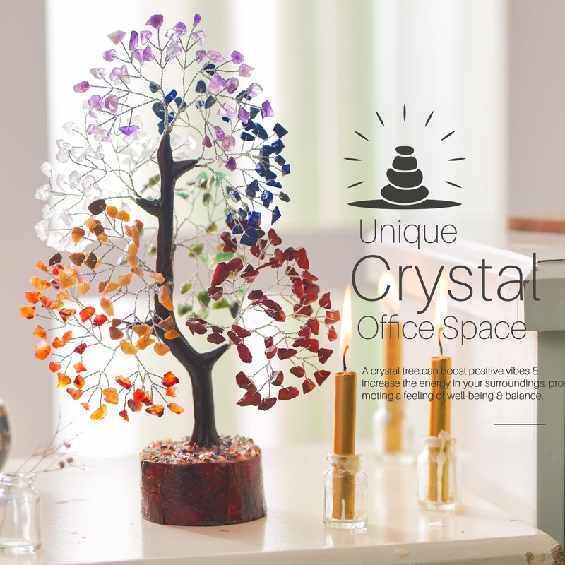 Yuvdipr 7 Chakra Tree Crystals And Healing Stones Chakra Tree Of Life Crystal gallery