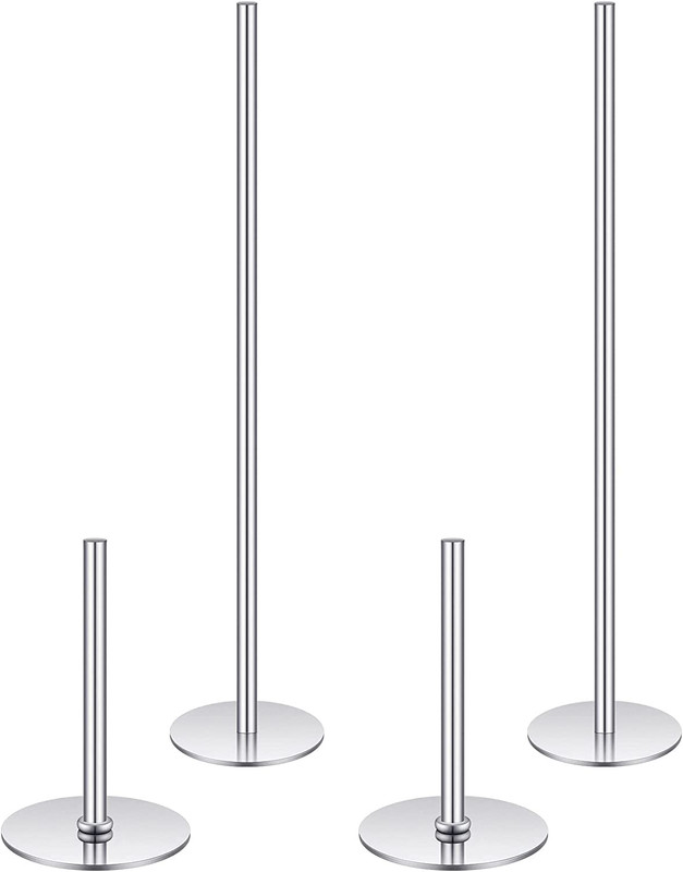 4 Pieces Stainless Steel Cake Heating Core 6 Inch And 2 Inch Silver Heating Rod