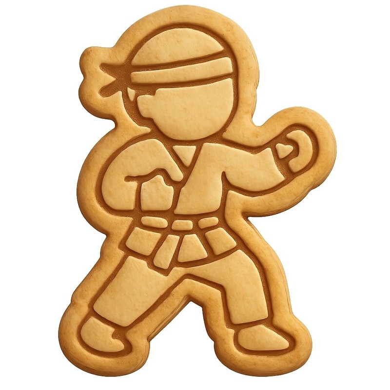 Karate Boy Ready to Compete Cookie Cutter & Stamp, Fondant & Clay – 4×3.2