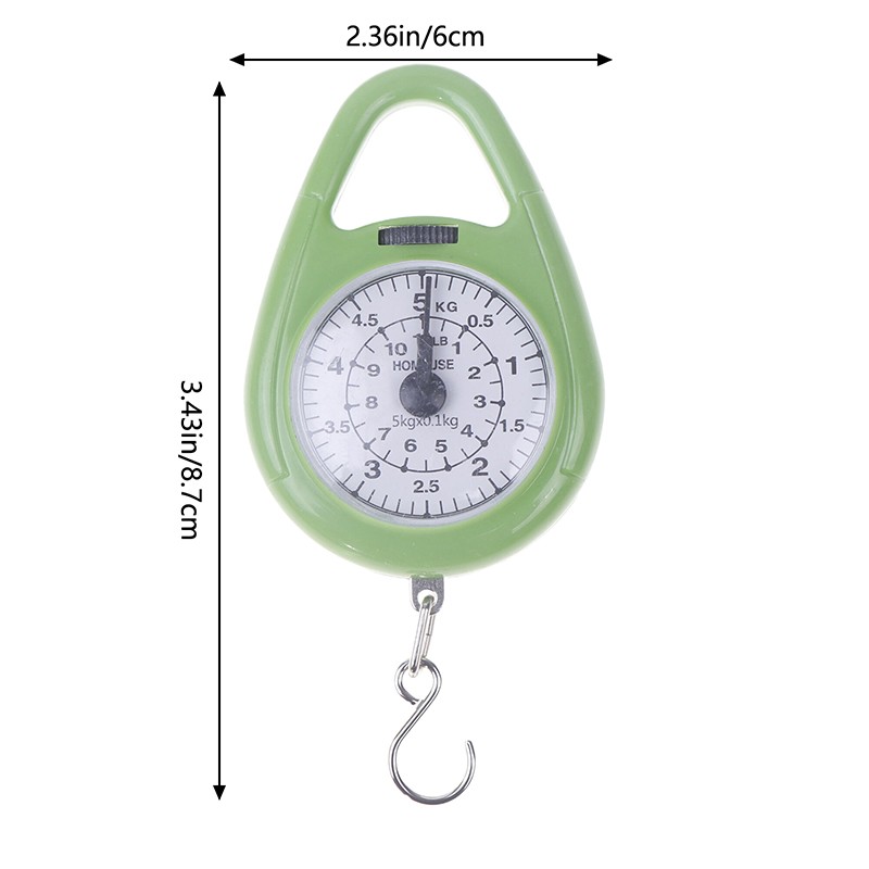 Mini Pointers Digital Hanging Hook Spring Scale Travel 5kg Capacity Food Scale gallery