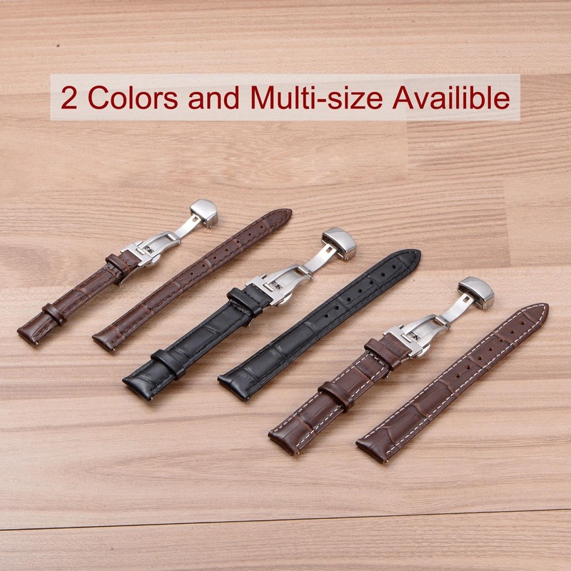 Watch Buckle Distribution Strap 12mm Leather Brown Strap gallery