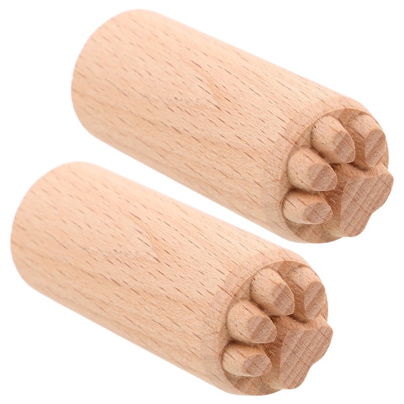 2Pcs Wooden Animal Paw Print Stamps for Baking Mooncake Dough Press Tools gallery