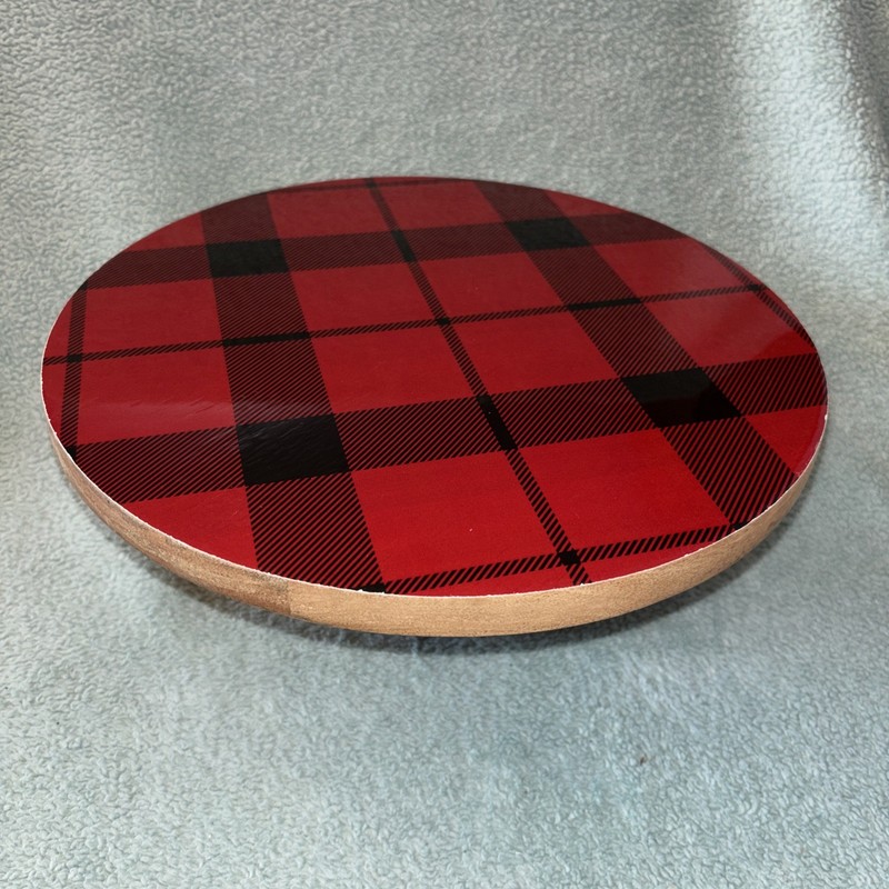12” Wooden Cake Stand Base Only Place & Time Woodland Lodge LOC Z8 gallery