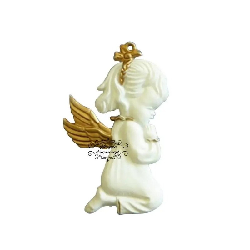 Child Kneeling Pray Angel Girl 3D Baby Moulds Sugarcraft Silicone Mold Fondant gallery