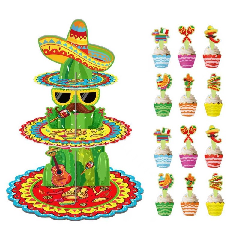 Mexican Fiesta Cake Decoration Cinco De Mayo Cake Stand Fiesta Party Supplies