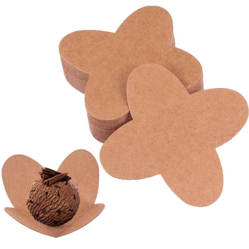 200 PCS Chocolate Truffle Wrappers Mini Baking Cup Candy Paper Liner Muffin