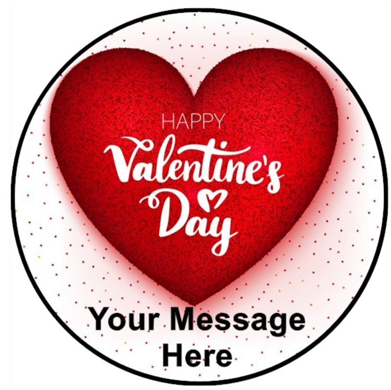 Valentine’s Day Cake & Cupcake Toppers Edible Icing – Hearts Love Decorations gallery