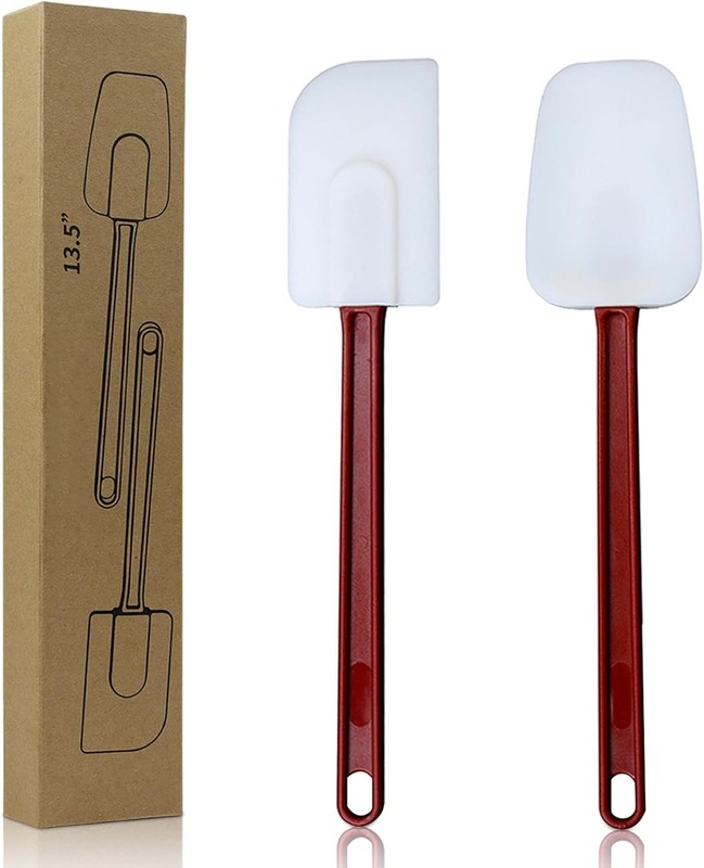 14 INCH Silicone Spatulas Heat Resistant Heavy Duty Rubber Spatulas
