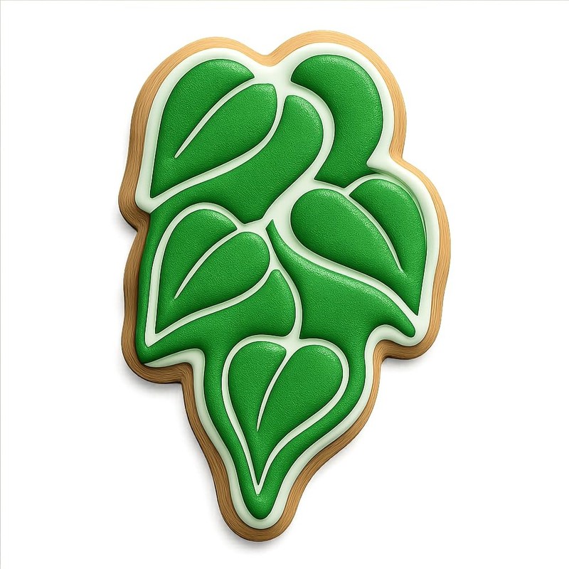 Pothos Vines Cookie Cutter & Stamp, Fondant & Clay - 3x4 gallery
