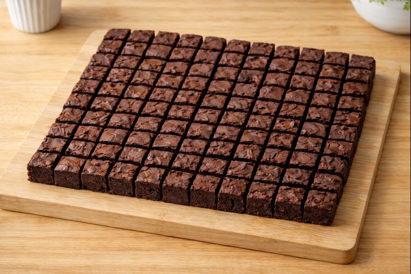 26x26cm Aluminum Brownie Divider Pan 100 Grid | Removable Baking Tray gallery
