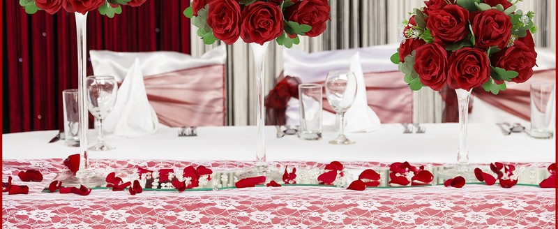 Artificial Flower Ball Wedding Centerpieces -10Pa Red Rose Silk Floral gallery