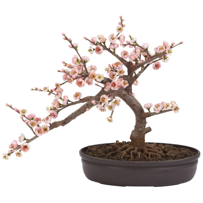 Nearly Natural Cherry Blossom Bonsai Silk Tree Pink 4764
