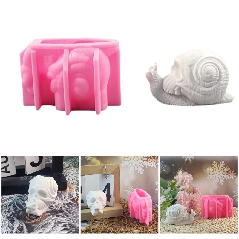 Skull Snail Shaped Silicone Molds Silicone Molds Fondant Silicone Molds gallery