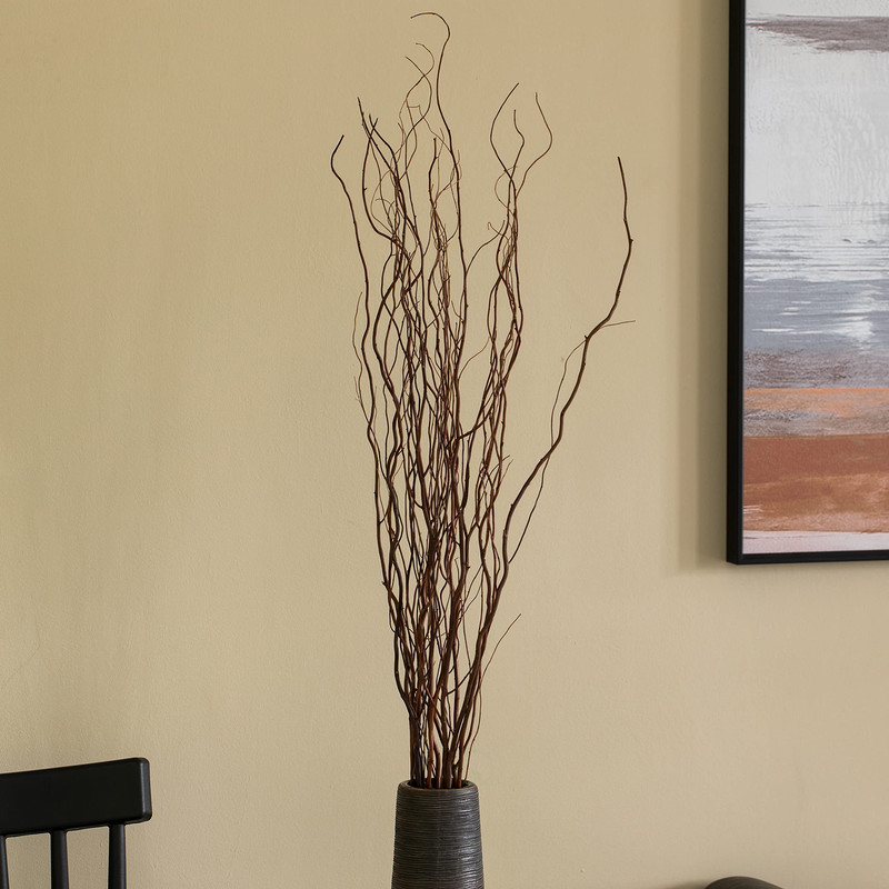 Uniquewise Brown Natural Decorative Dry Branches Willow Birch Sticks For Home