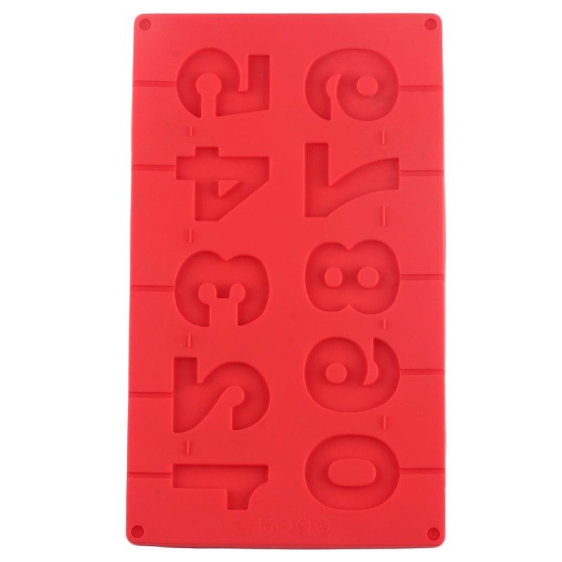 0-9 Number Silicone Candy Molds Lollipop Mold for Candle Chocolate Cake gallery