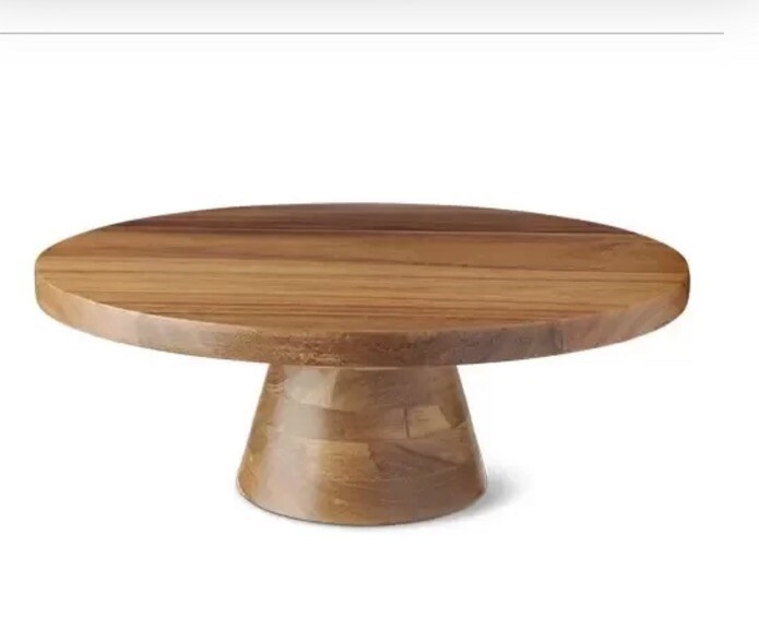 Aldi Crofton Acacia Wood Cake Stand