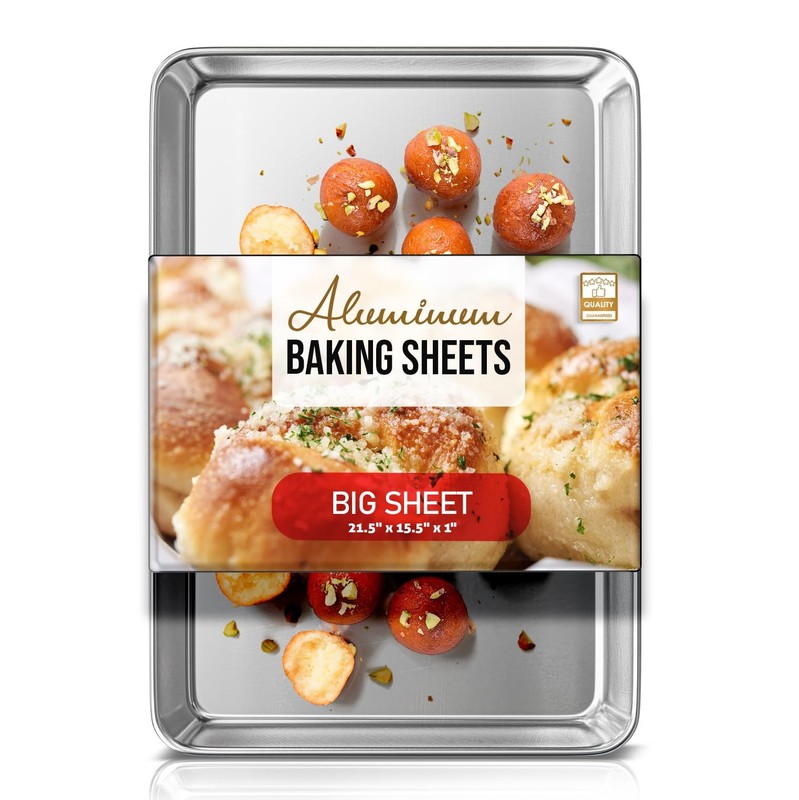 Eatex Aluminum Baking Sheet Steel Cookie Sheet 21 X 15 Large Baking Pan Warp