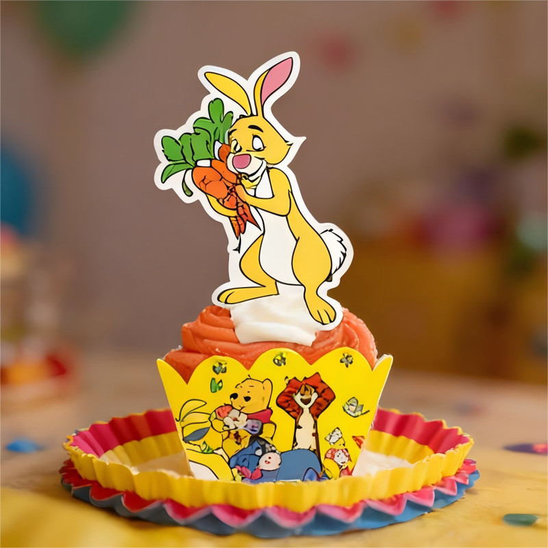 Winnie Birthday Cake Stand Winnie The Pooh Party Decoration Kids Cake Topper Set gallery