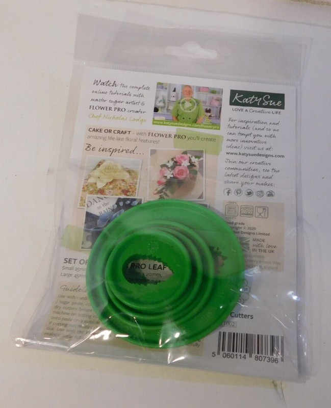 Katie Sue Leaf Cutters set of 4 - new Flower Pro - for fondant / gum paste gallery