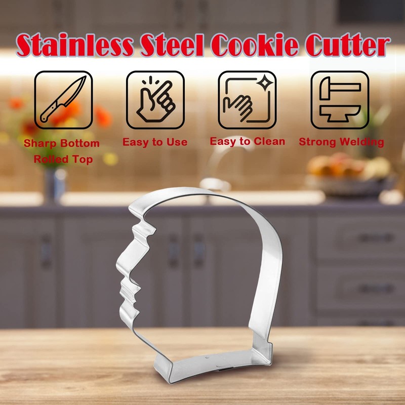 Metal Cookie Cutter Mold Stainless Steel USA Shaper Mould Decor, American Hom... gallery