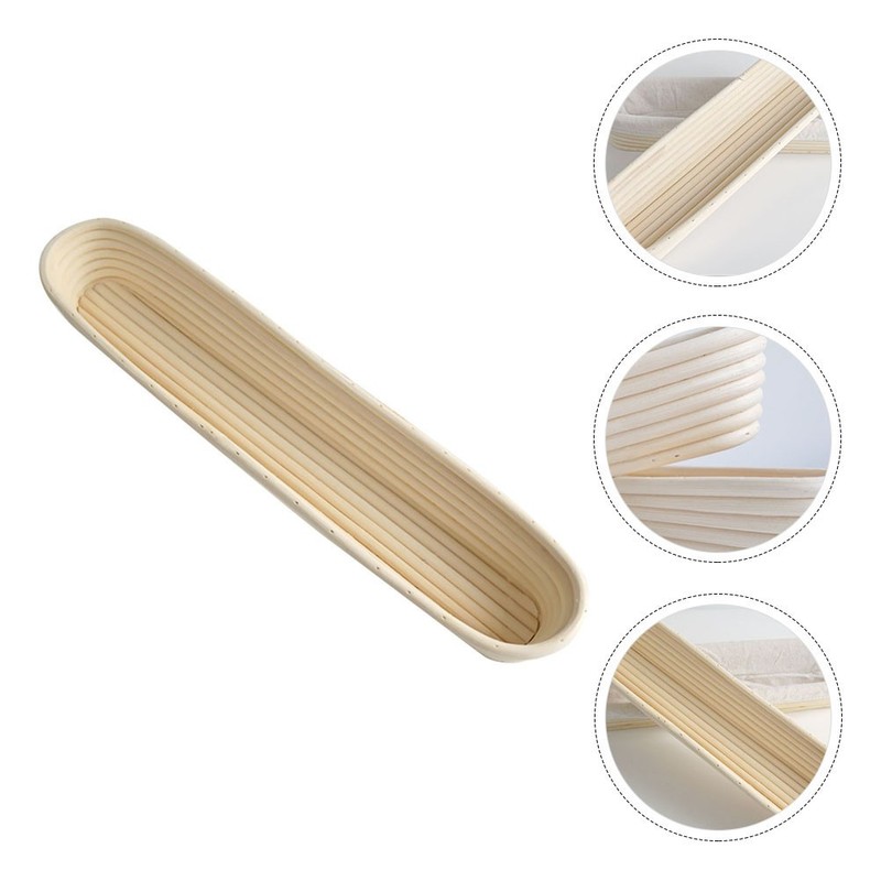 1Pc Dough Bread Proofing Proving Rattan Basket Bread Fermentation Basket