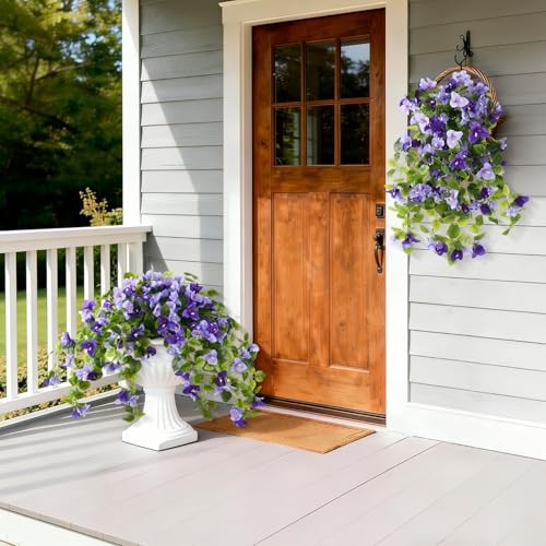Faux Bougainvillea Artificial Flowers Plants for Outdoor Spring 2 Pcs Mix 1 gallery