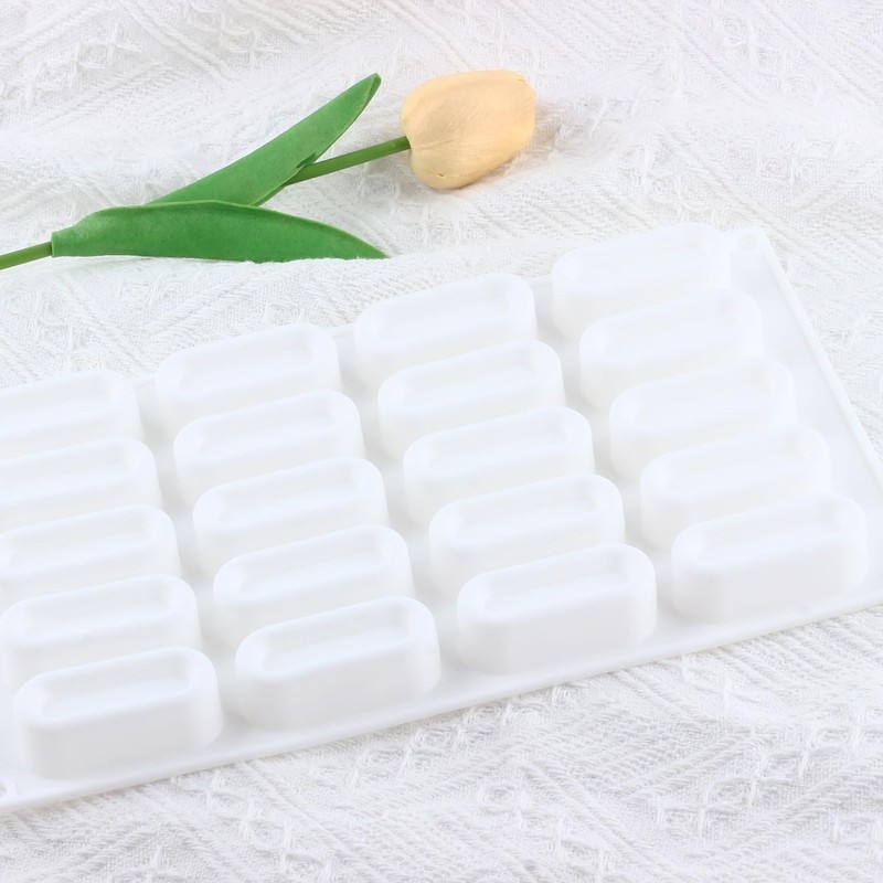 20 Cavity Oval Silicone Chocolate Molds For Chocolate Dessert Set Of 2 gallery