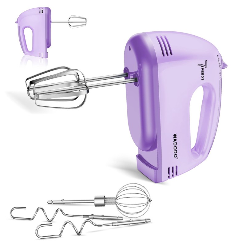 7-Speed Electric Hand Mixer – Portable Food Mixer Kitchen Mixer with 304 *(1x...