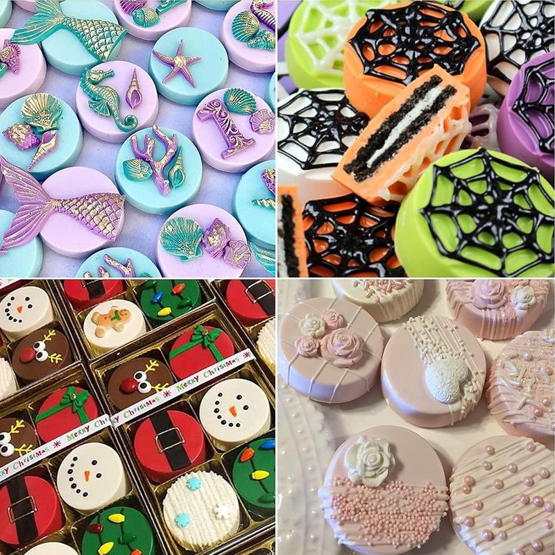Silicone Cookie Molds 2 Pack 12 Cavities for Chocolate Candies Mini Cakes gallery