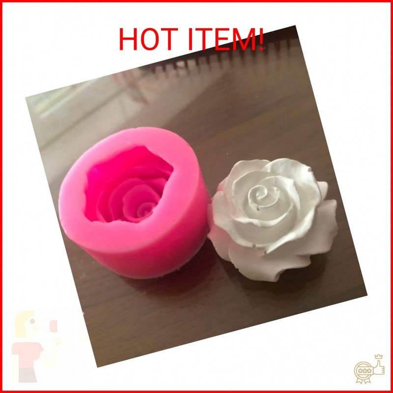 BeeSpring Flower Bloom Rose Shape Silicone Fondant Soap 3D Cake Molds Cupcake Je gallery