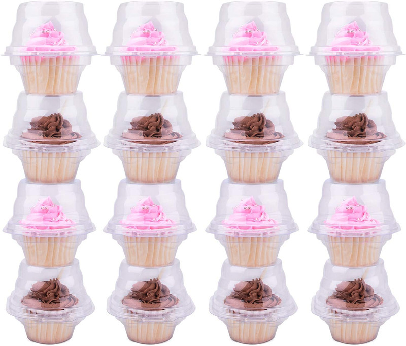 Cupcake Boxes Individual Cupcake Containers, 50 Packs Regular Single Cupcake Hol gallery