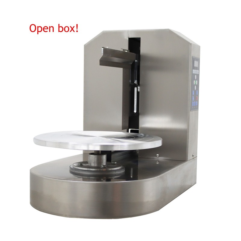 Open box! 110V 4-12in Cake Cream Spreading Coating Smearing Machine Speed Adjust