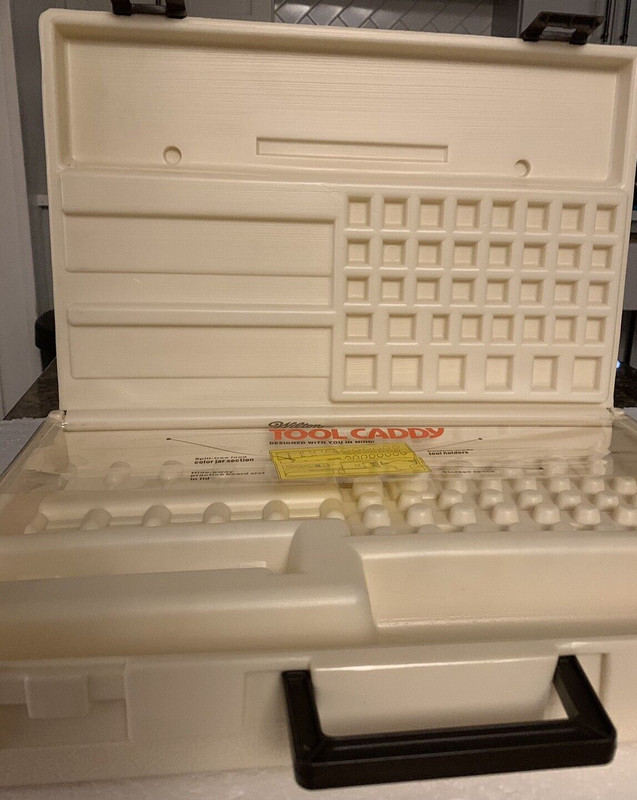Wilton Tool Caddy Cake Decorating Tool Organizer Carrier Case VTG Made in USA gallery