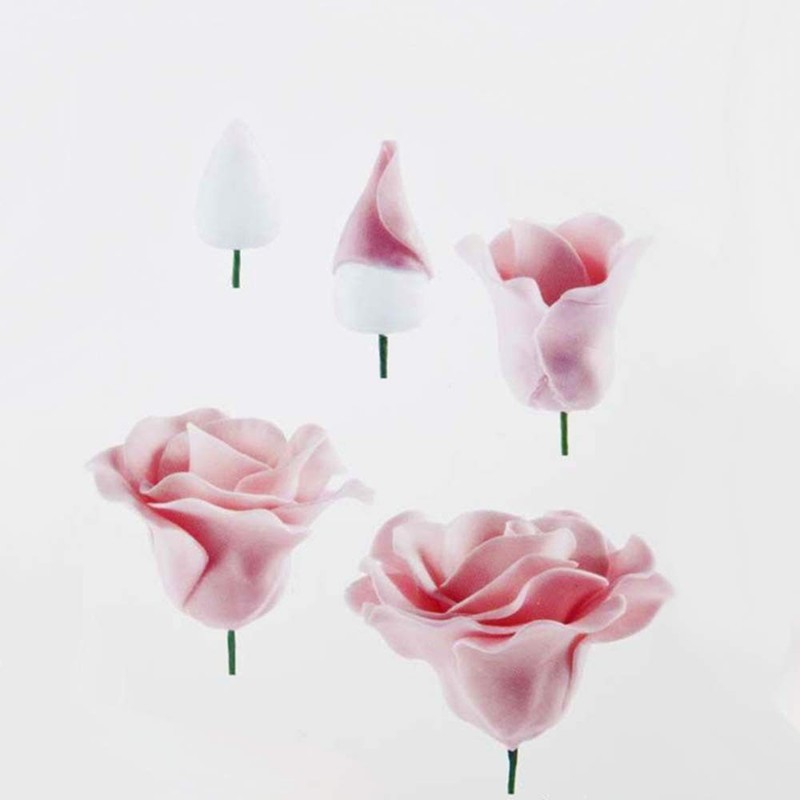 Fondant Flower Forming Holders Oval Foam Modeling Support 2x2.5cm 80 PCS gallery