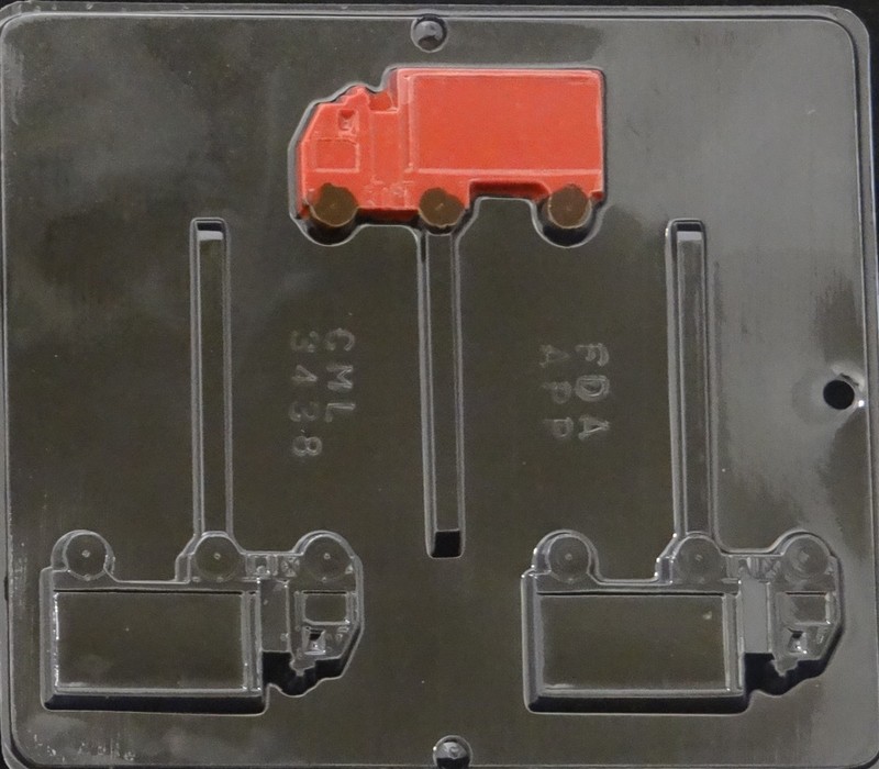 Truck Lollipop Chocolate Candy Mold 3438 NEW